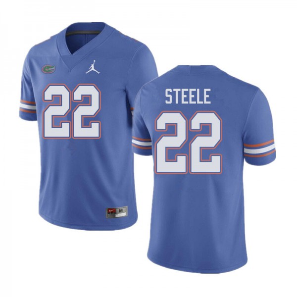 Jordan Brand Men #22 Chris Steele Florida Gators College Football Jerseys Blue